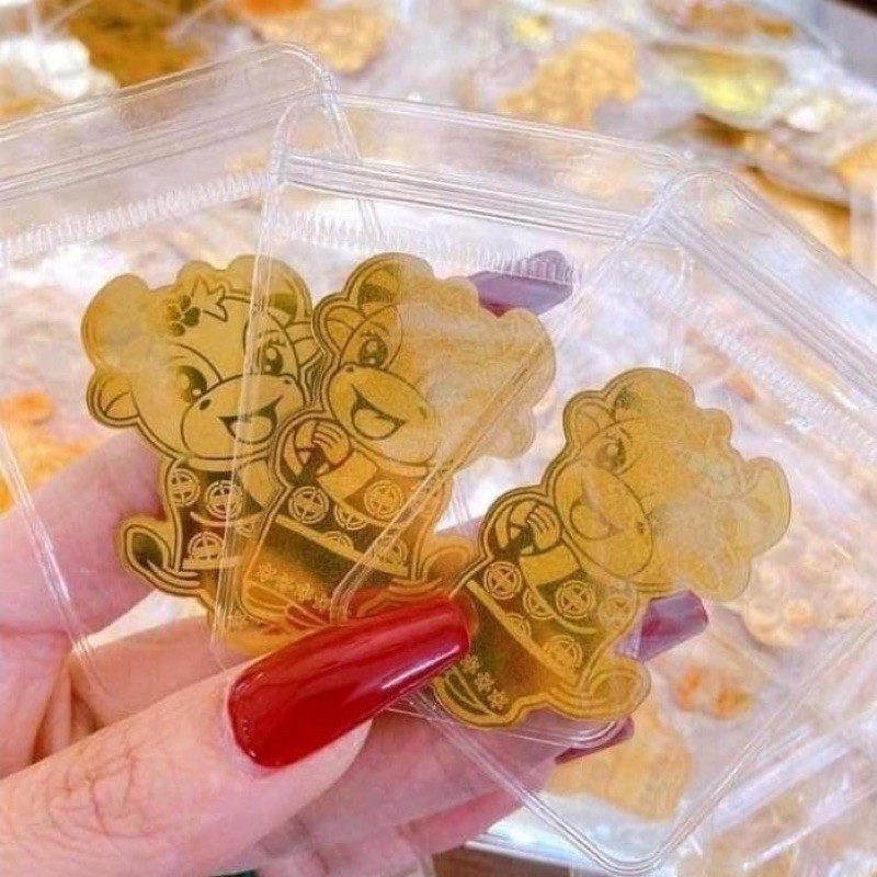 Miếng dán Mèo Thần Tài , Trâu Vàng hút lộc