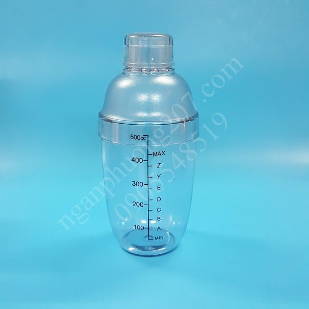 Bình lắc pha chế có vạch chia dung tích 530ml - 700ml