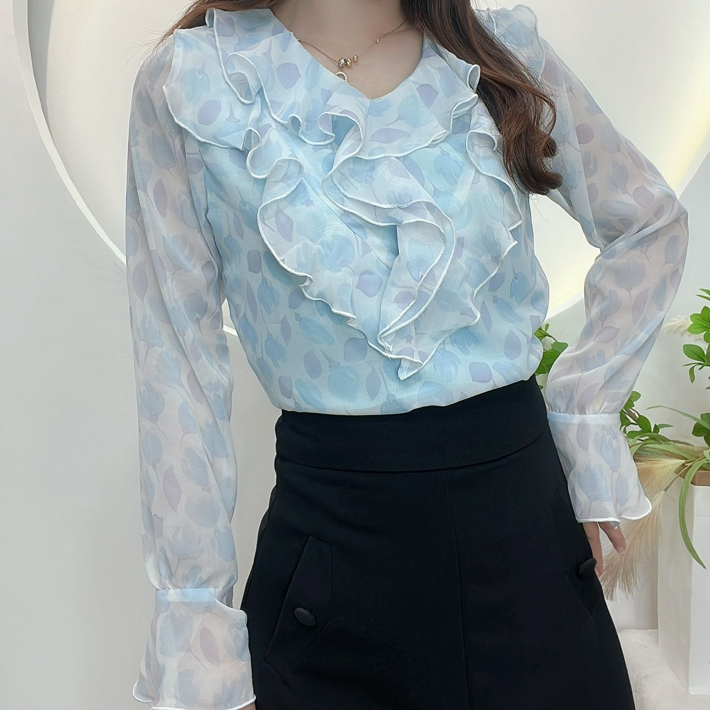 AN29 - ÁO KIỂU CÔNG SỞ BÈO DỄ THƯƠNG