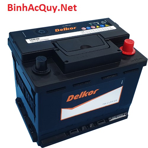 Bình ắc quy delkor din 56030 12v 60ah cho xe ford everest, hyundai santafe, lexus lx570, kia sedona