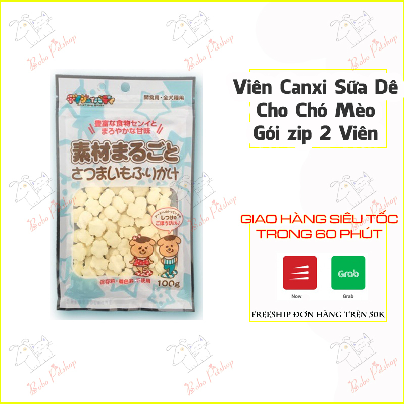 Set 2 viên Canxi sữa dê thơm miệng , sach răng - Bobo Petshop Phụ Kiện Thú Cưng Hà Nội