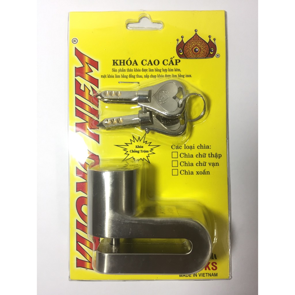 [HCM]Ổ Khóa Đĩa Vương Niệm Lớn (Chín Hãng)