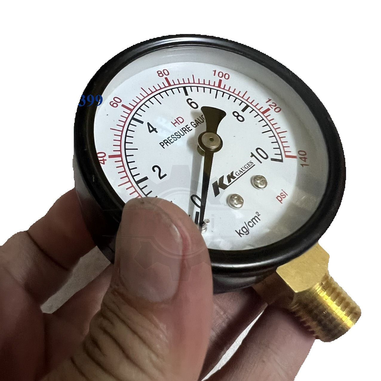 Đồng Hồ Áp Suất KKgauges Không Dầu - Chân Đứng, Hiển Thị Rõ, Độ Chính Xác Cao