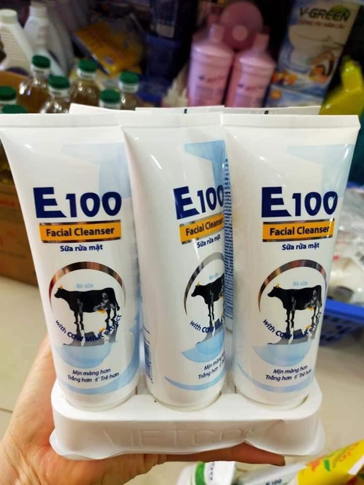 Sữa rửa mặt E100 sữa bò 80ml ,Sữa Bò