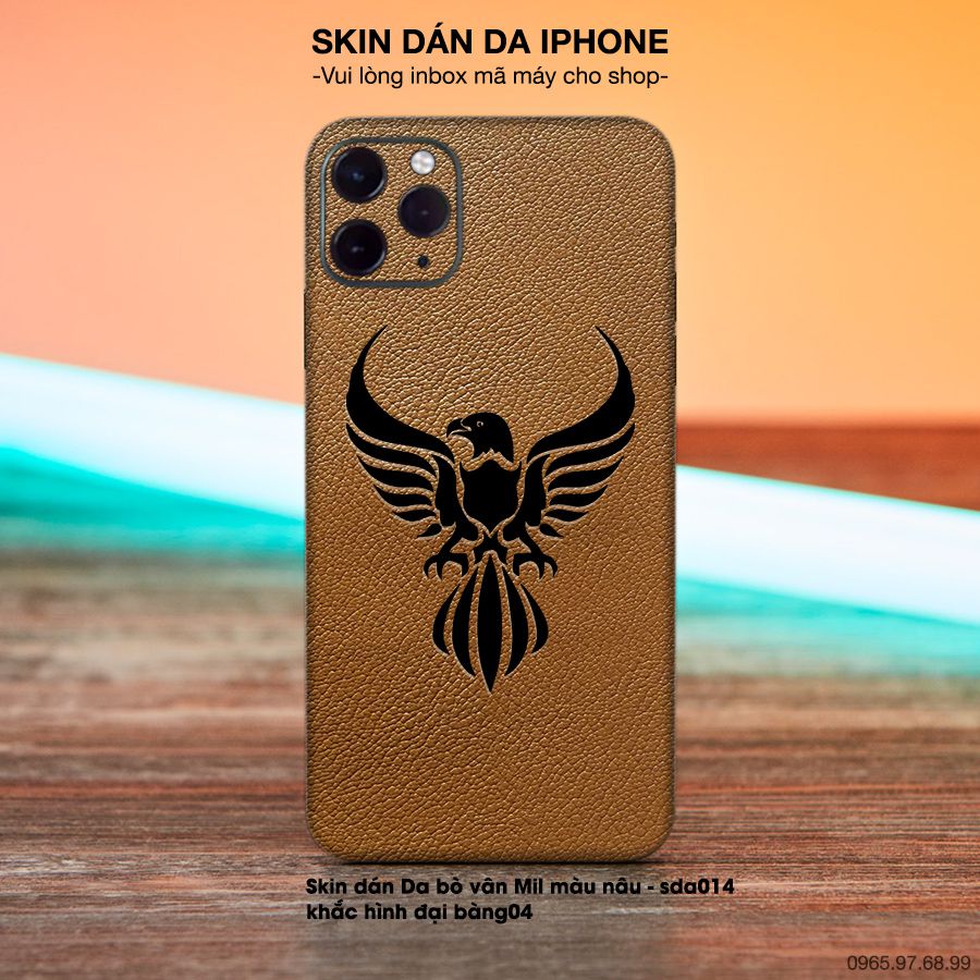 Miếng dán da khắc hình đại bàng cho iPhone