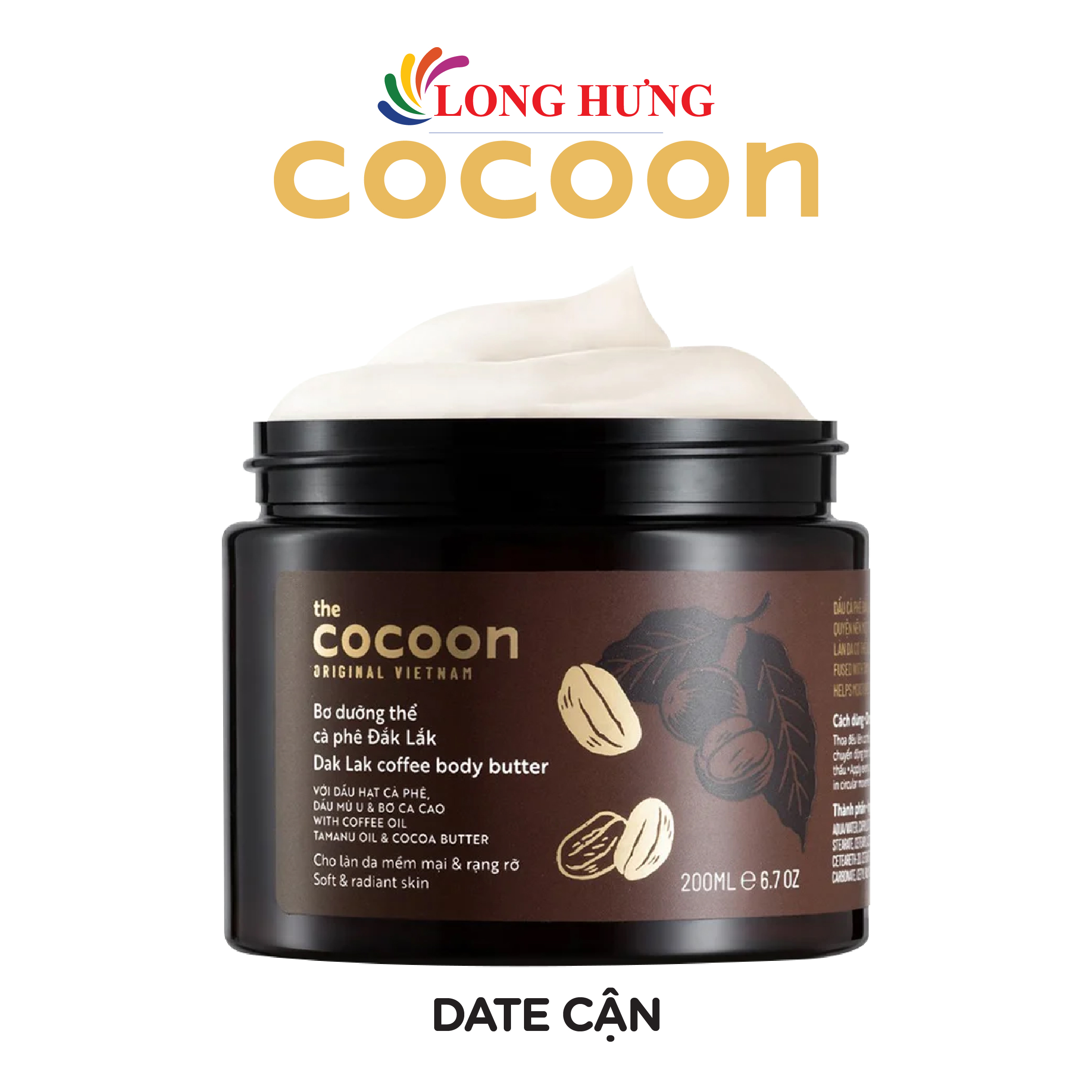 Bơ dưỡng thể Cocoon cà phê Đắk Lắk giúp da mềm mại và rạng rỡ