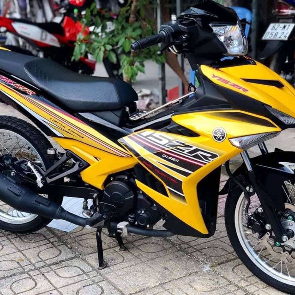 Tem exciter 150 y15zr vàng đen
