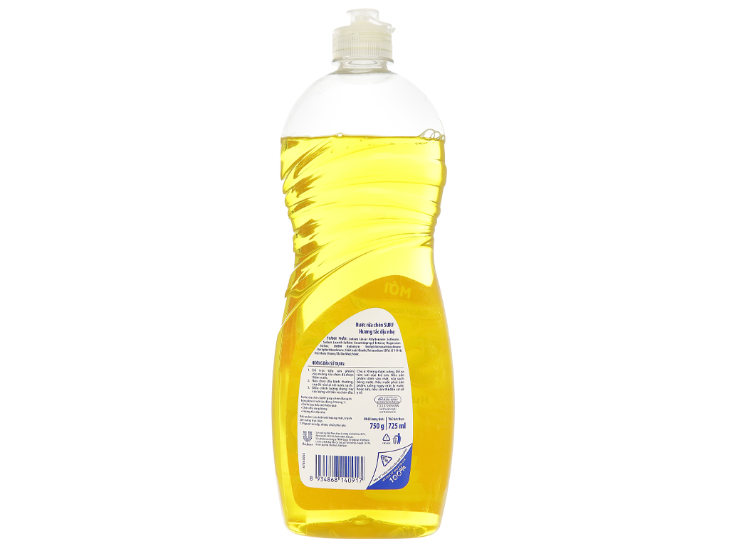 Nước Rửa Chén Surf Hương Tắc Chai 750g
