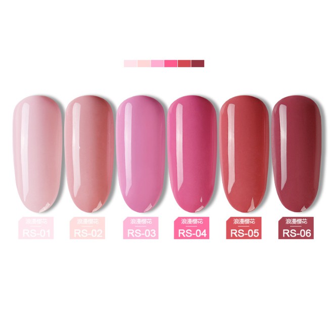 Sơn gel AS lẻ 6 màu romantic Sakura RS