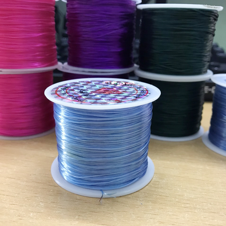 Cuộn dây xỏ chuỗi hạt sợi tơ siêu bền, cước xâu chuỗi hạt - Nhiều màu sắc