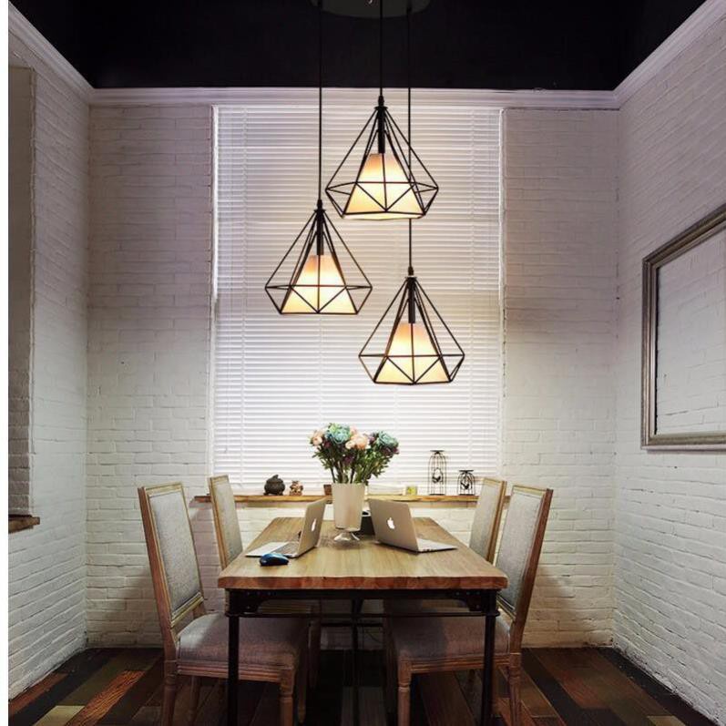 [Chất lượng] Bộ 3 đèn thả kim cương - tặng bóng led
