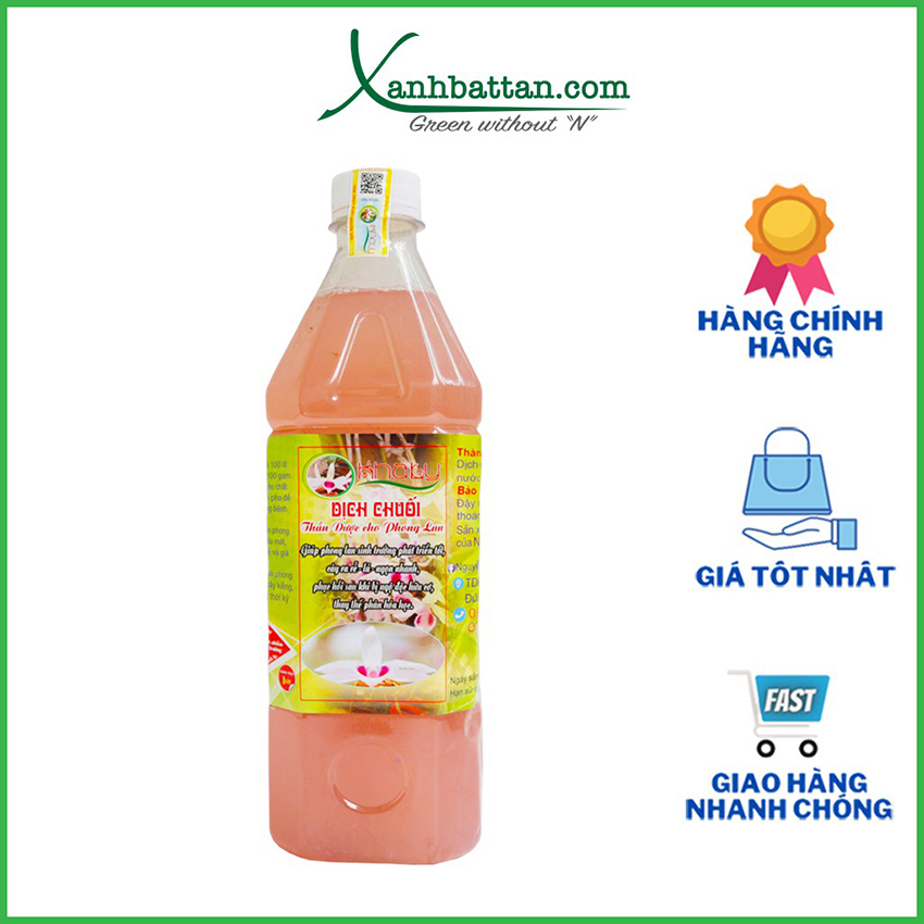 Dịch Chuối Khaly Dùng Cho Lan Chai 1 Lít