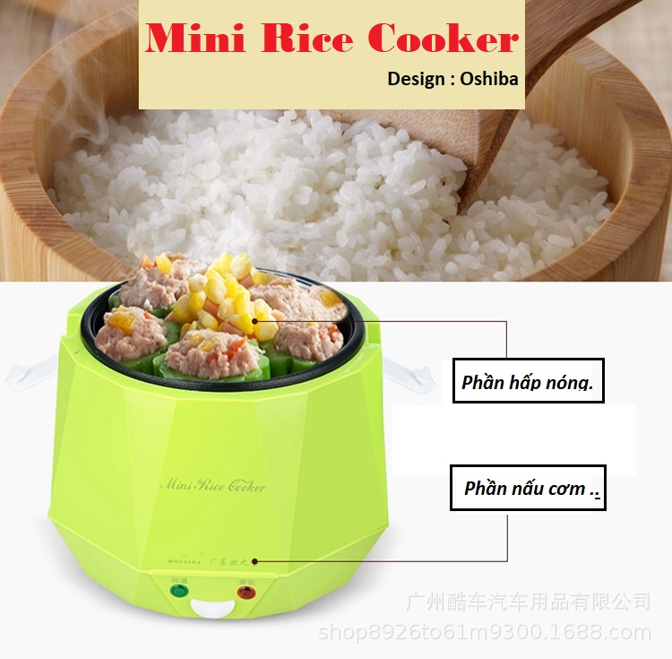 Nồi cơm điện mini cho xe hơi 12V . Hàng có sẵn