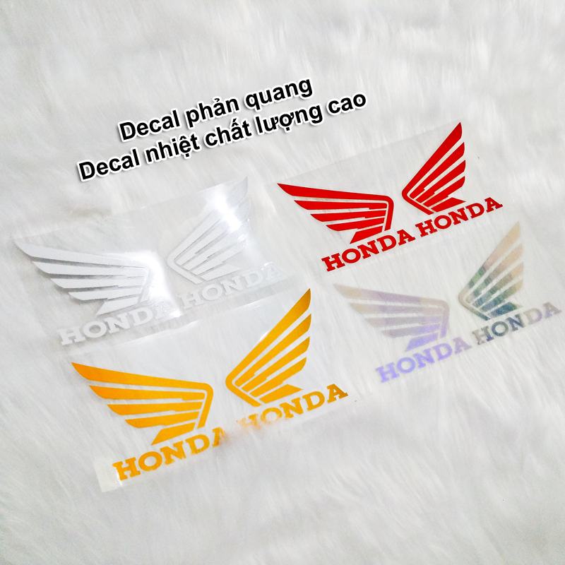 Tem Decal Phản Quang Cánh Chim Honda