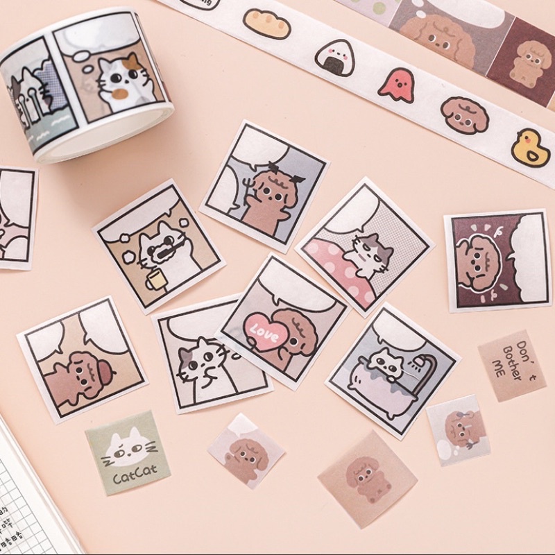 Washi chiết Washitape gấu cute hàn quốc WS006