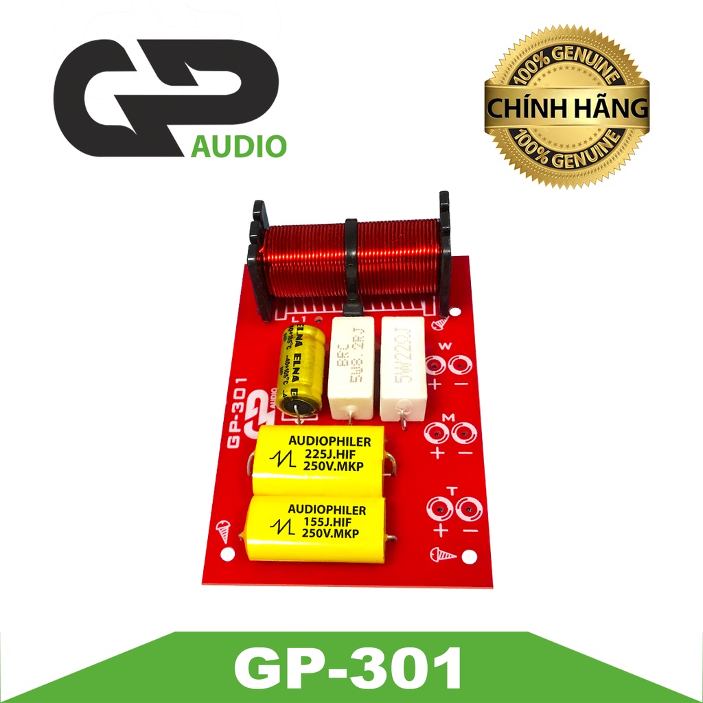 Combo 02 PCs GP 301 Speaker Protection multi-frequency amplifier for loudspeaker barrel use gold capacitor