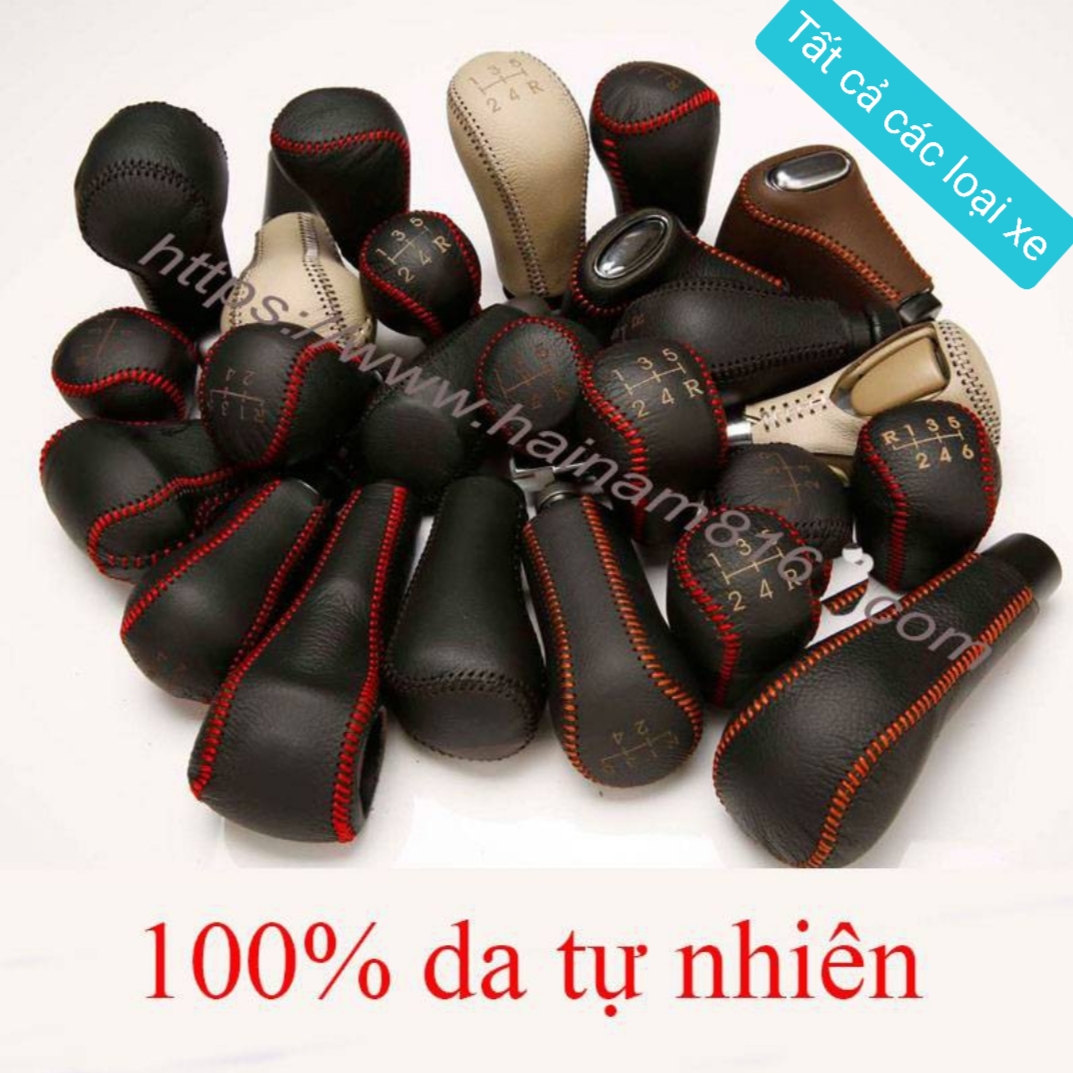 Bọc da cần số tất cả các dòng xe ô tô, hàng da bò loại 1