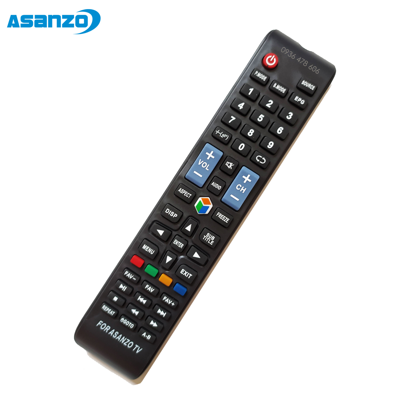 Remote điều khiển tv Asanzo Smart mẫu 4