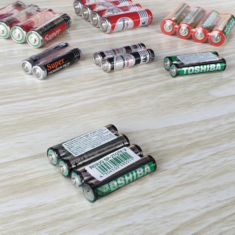 Set 4 Pin AA AAA Maxcell / Toshiba Siêu Bền