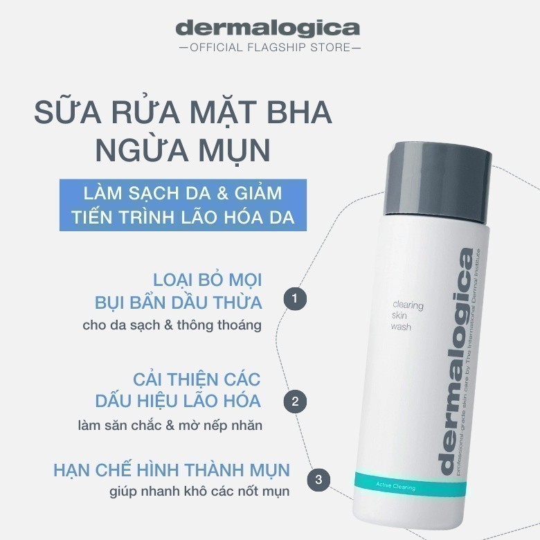 Sữa rửa mặt Dermalogica Clearing Skin Wash 250ml