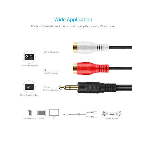 jack 3.5 đực ra 2 đầu AV bông sen cái