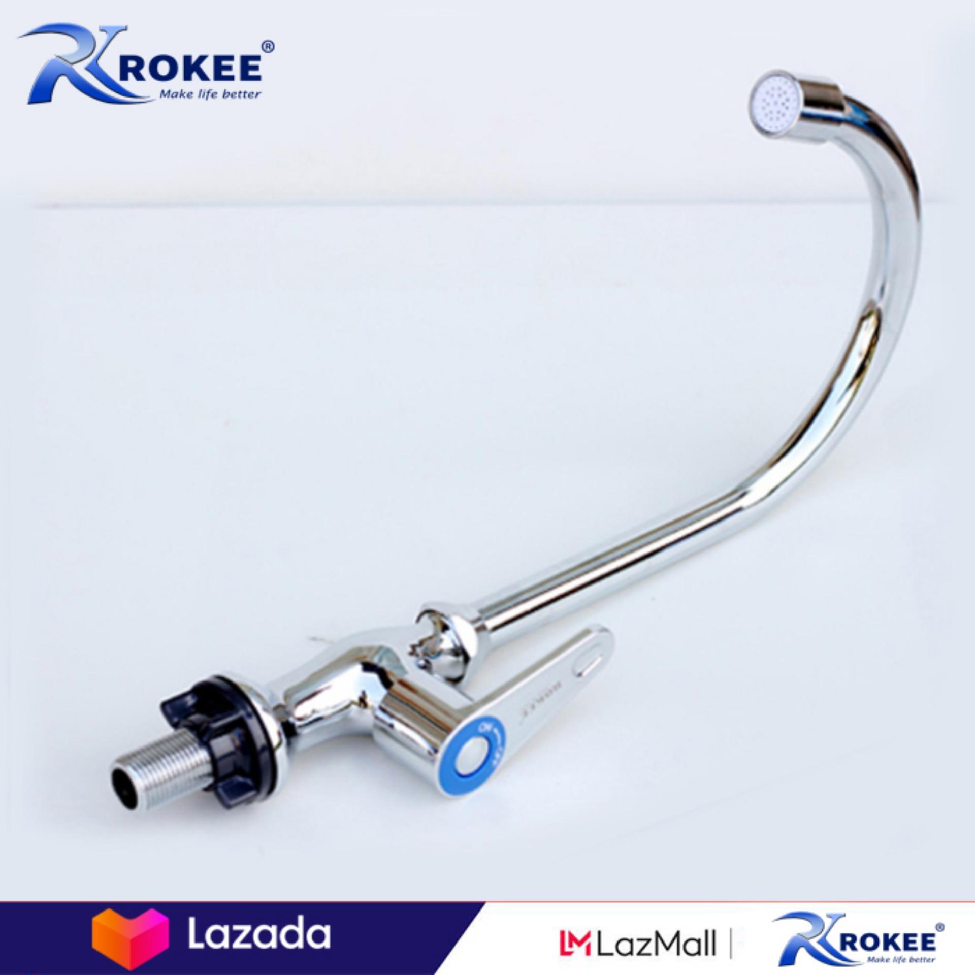Vòi rửa chén lạnh Rokee - DL194 (Trắng bạc)