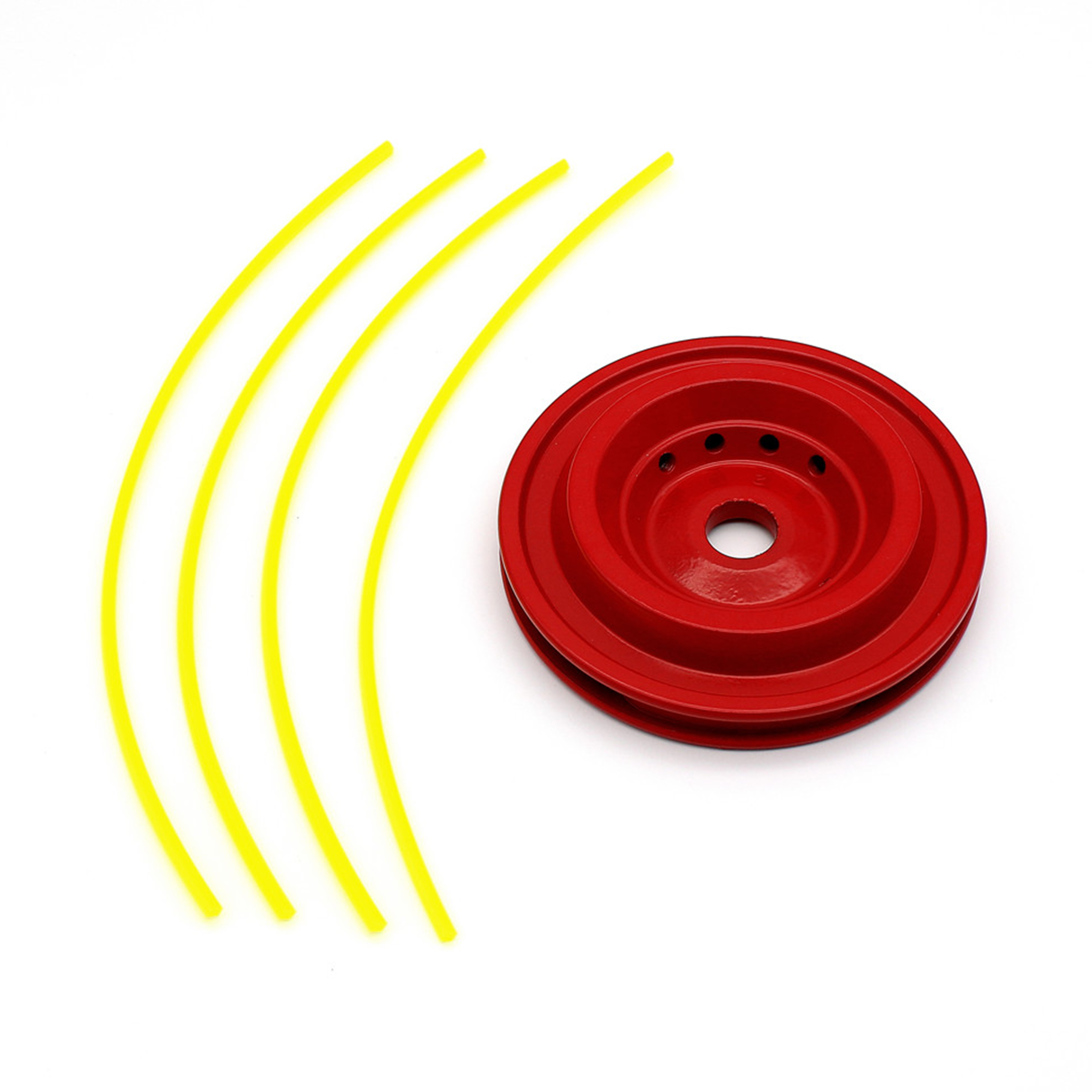 Aluminum Glass Cutter String Trimmer Head Replacement With Four String For Brush Cutter Lawn Mower Trimmer Parts