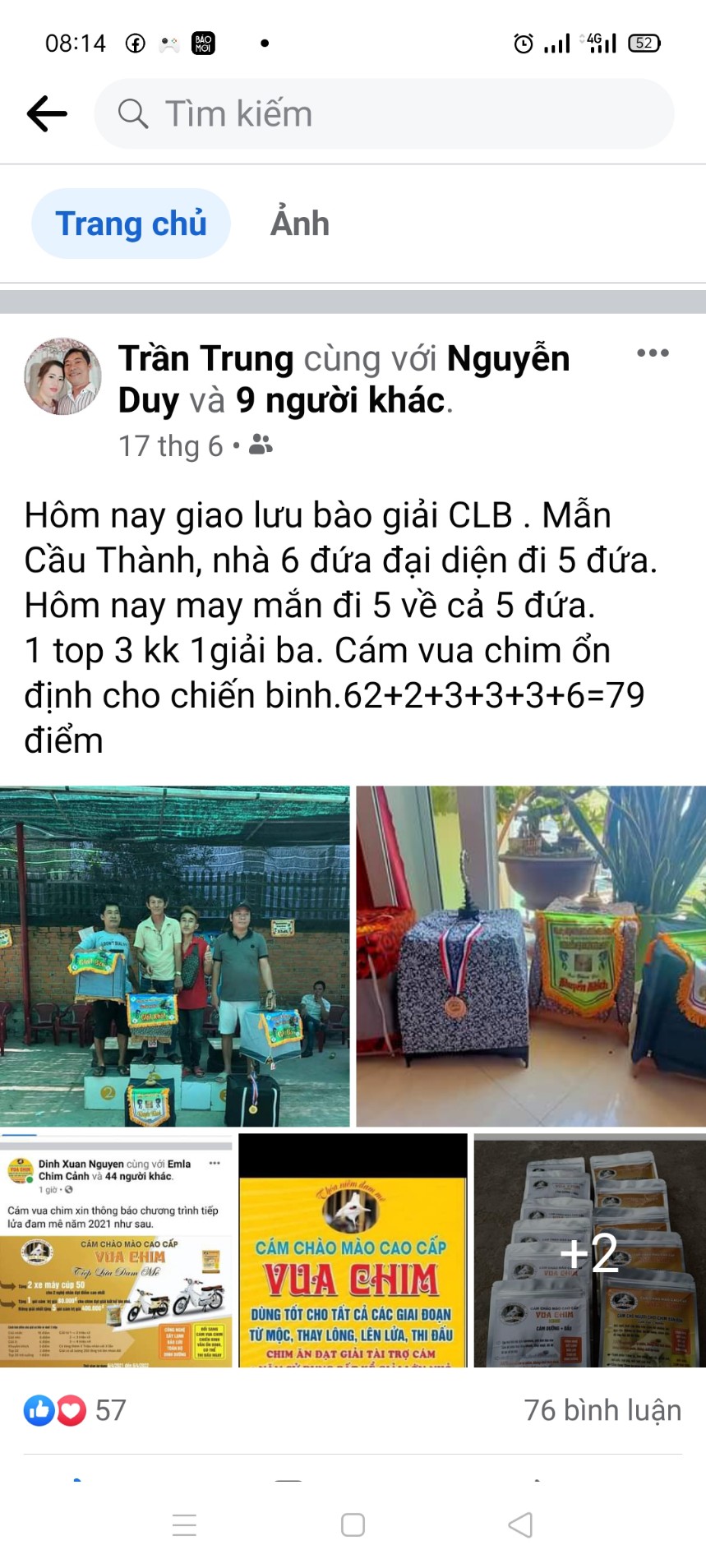 cám vua chim sấy lạnh dưỡng đấu
