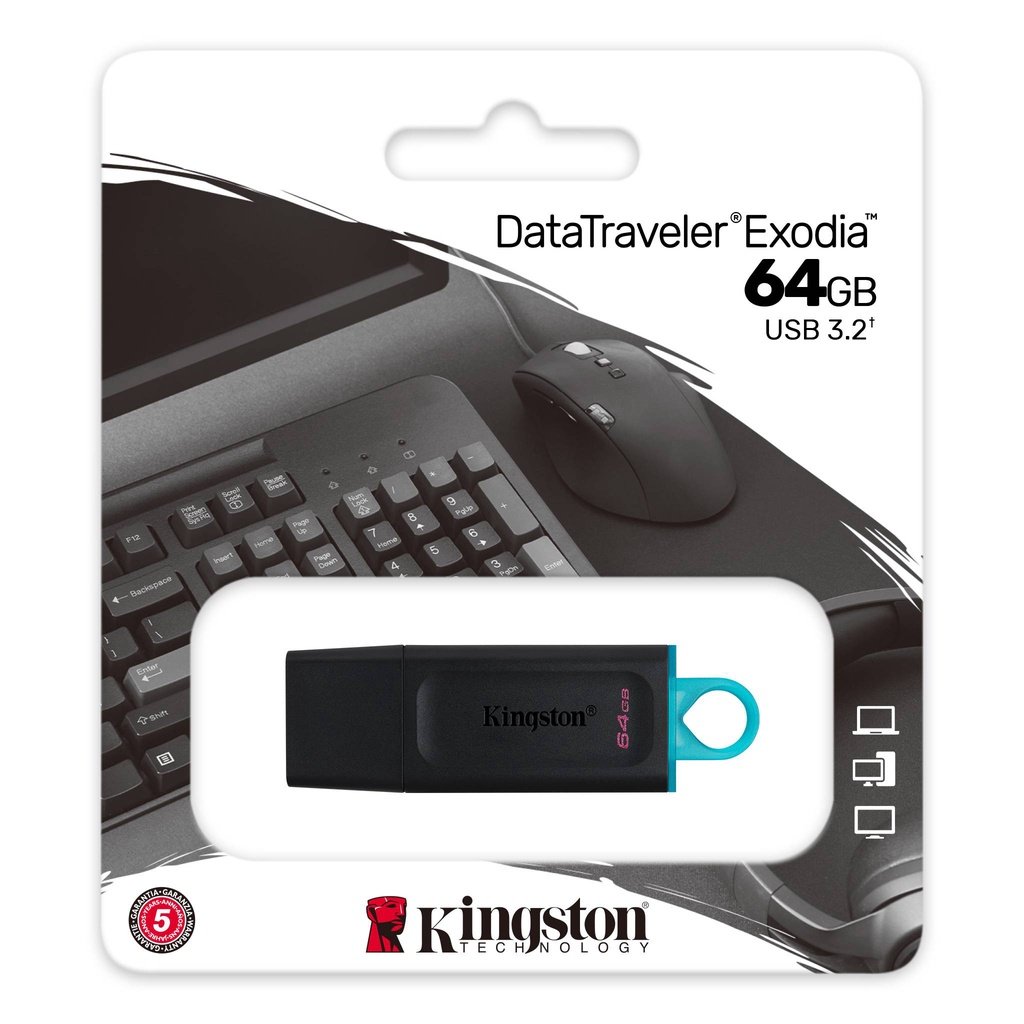 Usb kingston 3.2 gen 1 genuine warranty 5 year capacity 32gb - 64gb 128gb