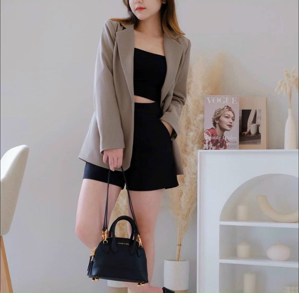 Túi Hến CNK Đeo Chéo Cầm Tay Chất Da Hạt Size 22cm Fulltag Mac - Cod (Auth Tuồn)
