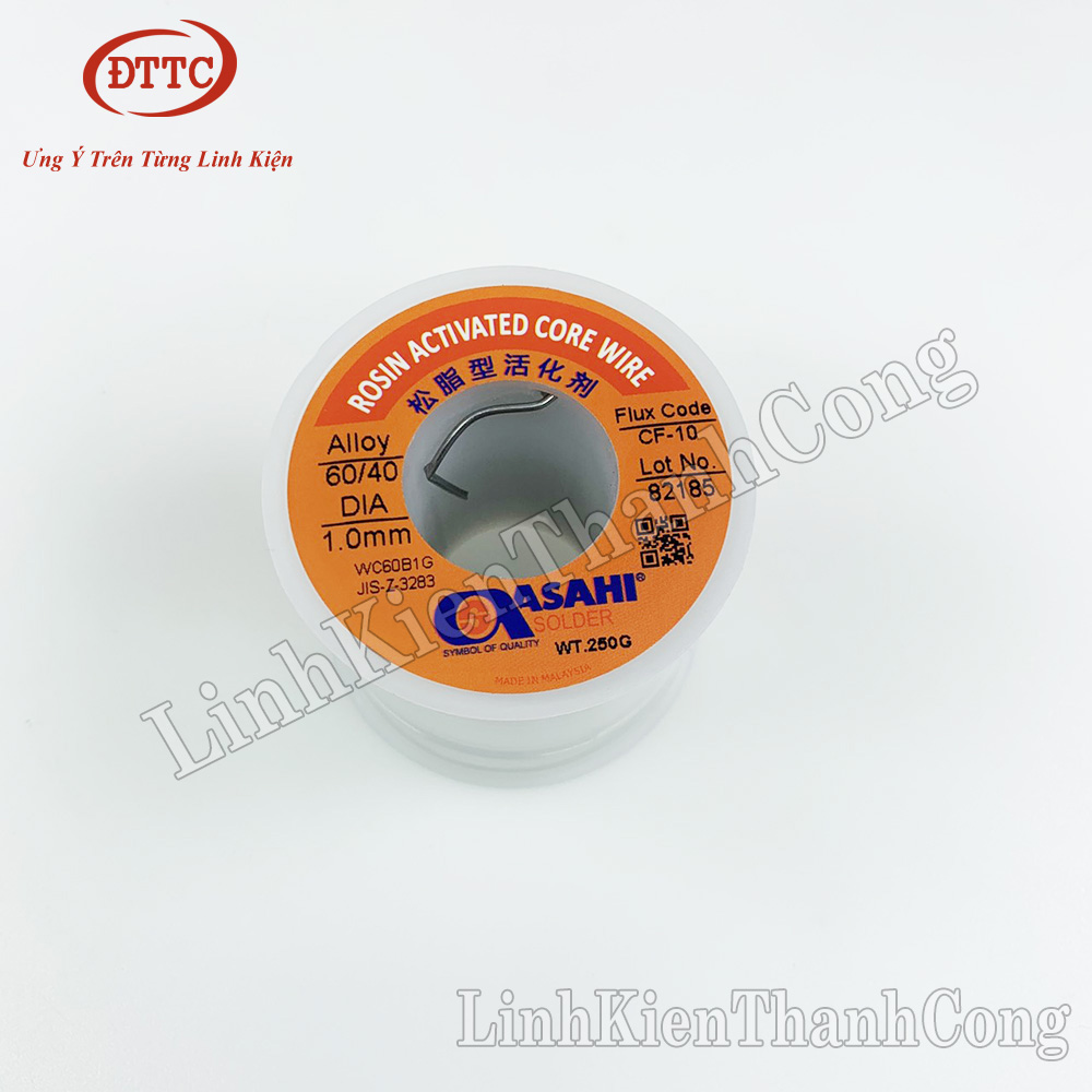 Thiếc hàn asahi 60/40 250gam 0.6mm 0.8mm 1.0mm chính hãng