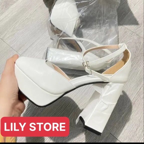 GIÀY SANDAL BÍT MŨI BÍT GÓT DA MÊM CAO 12CM SANG CHẢNH