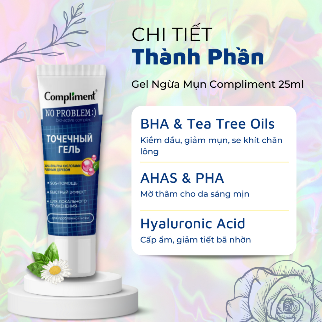 Gel Mụn Khẩn Cấp SOS Compliment No Problem 25ml