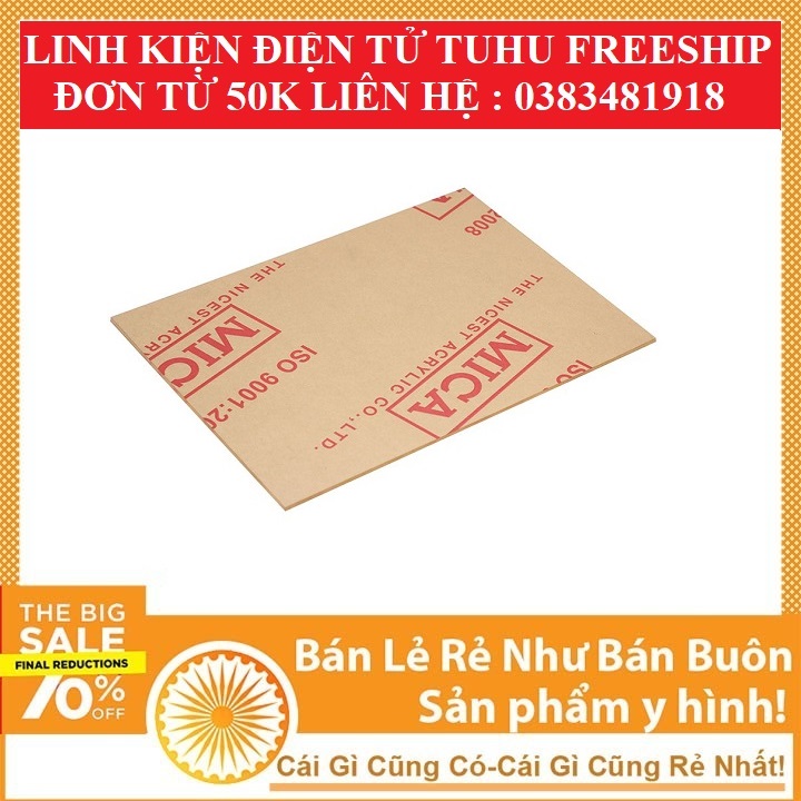 Mica Trong Khổ A4 Dày 2mm (Mica Đài Loan)- Linhkiendientubk