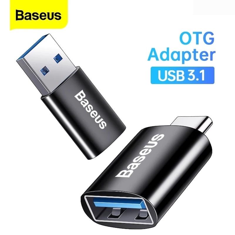Đầu chuyển Baseus type C to usb-a 3.1 tốc độ cao ingenuity series mini otg gen 2