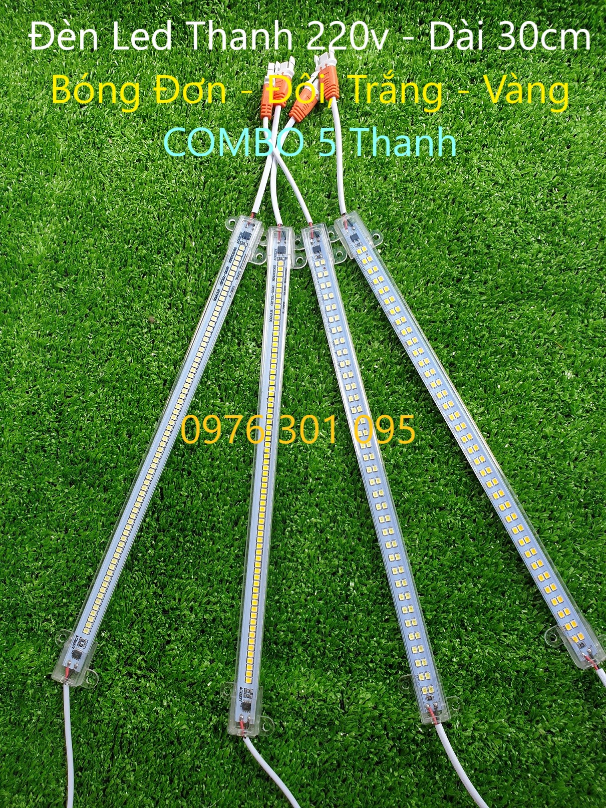 Đèn Led Thanh 220v - Dài 30cm (Trắng - Vàng)