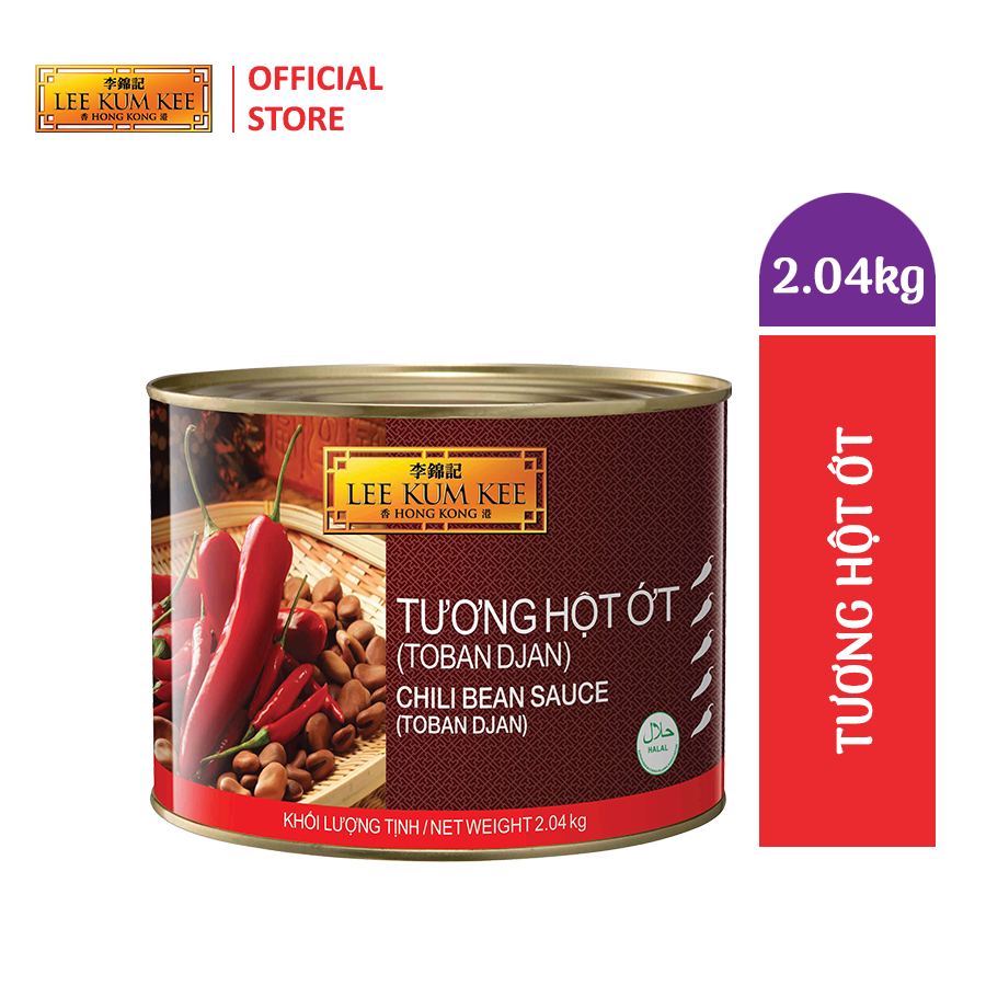 [Đơn 150K Tặng Gói Sốt] Tương hột ớt LEE KUM KEE TOBAN DJAN hộp thiếc 2.04 kg