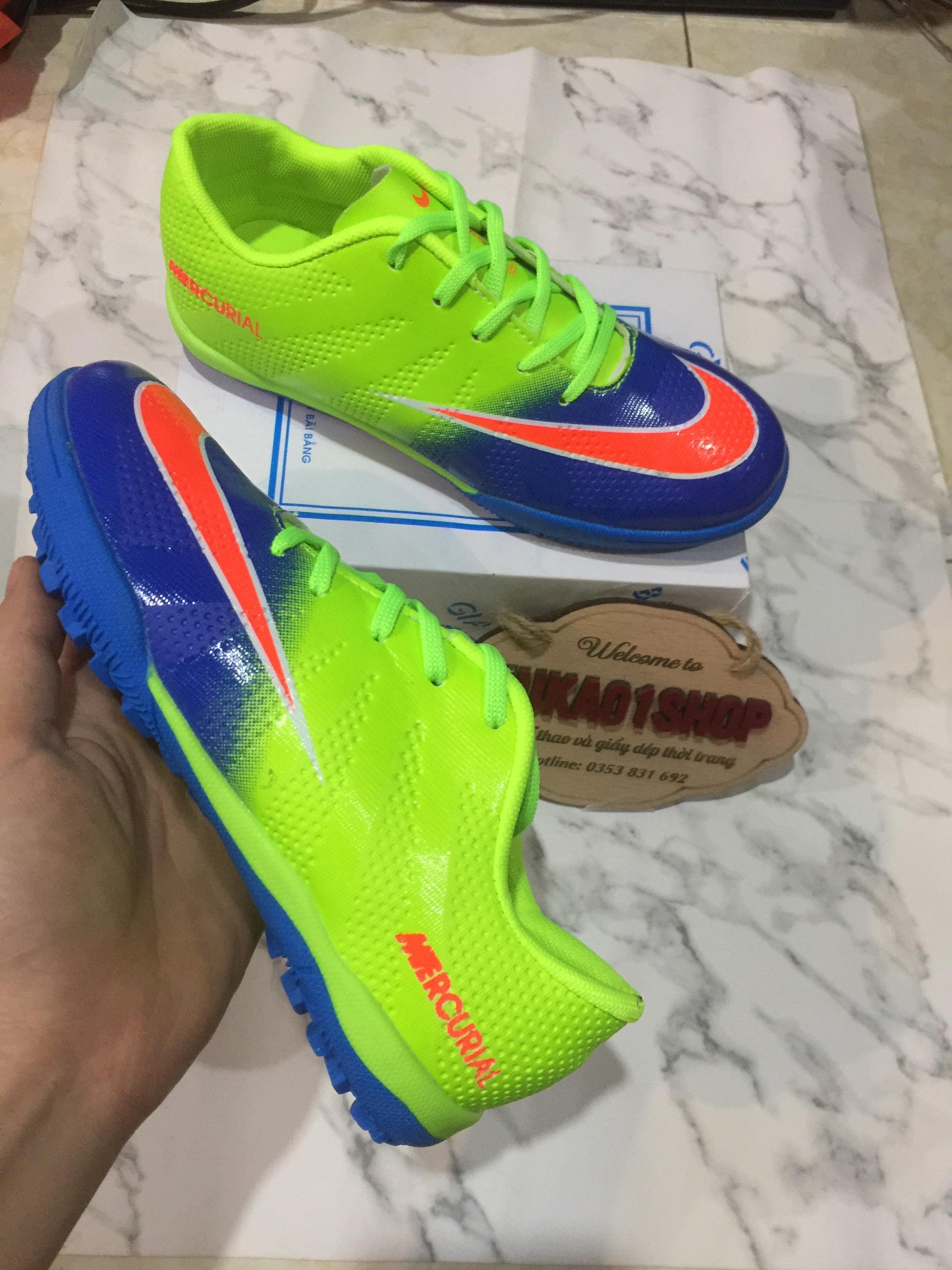 Giầy đá bóng CR7 TRẺ EM,DA XỊN size từ30-44 siêu bền