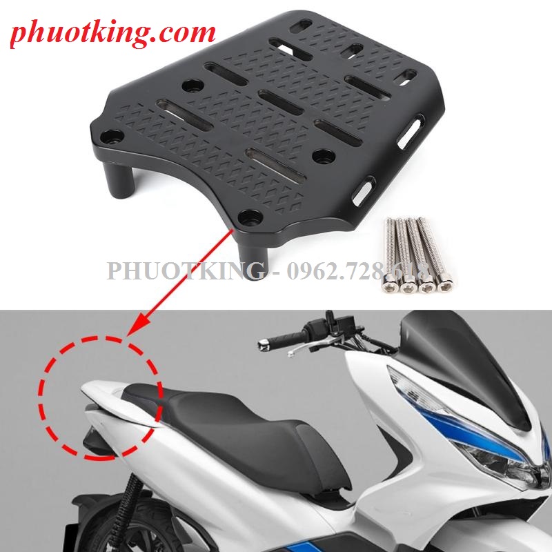 Baga PCX nhôm đúc có thể lắp thùng givi