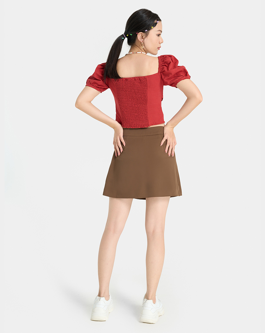 Quần Váy Mini Nữ Thời Trang JUNO Cutout JNQSH017