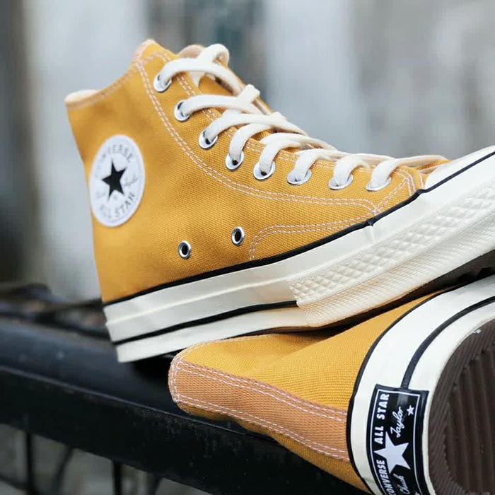 Giày Converse chuck 1970s cao cổ màu vàng( Full box+ tặng túi converse + bill + Tất)