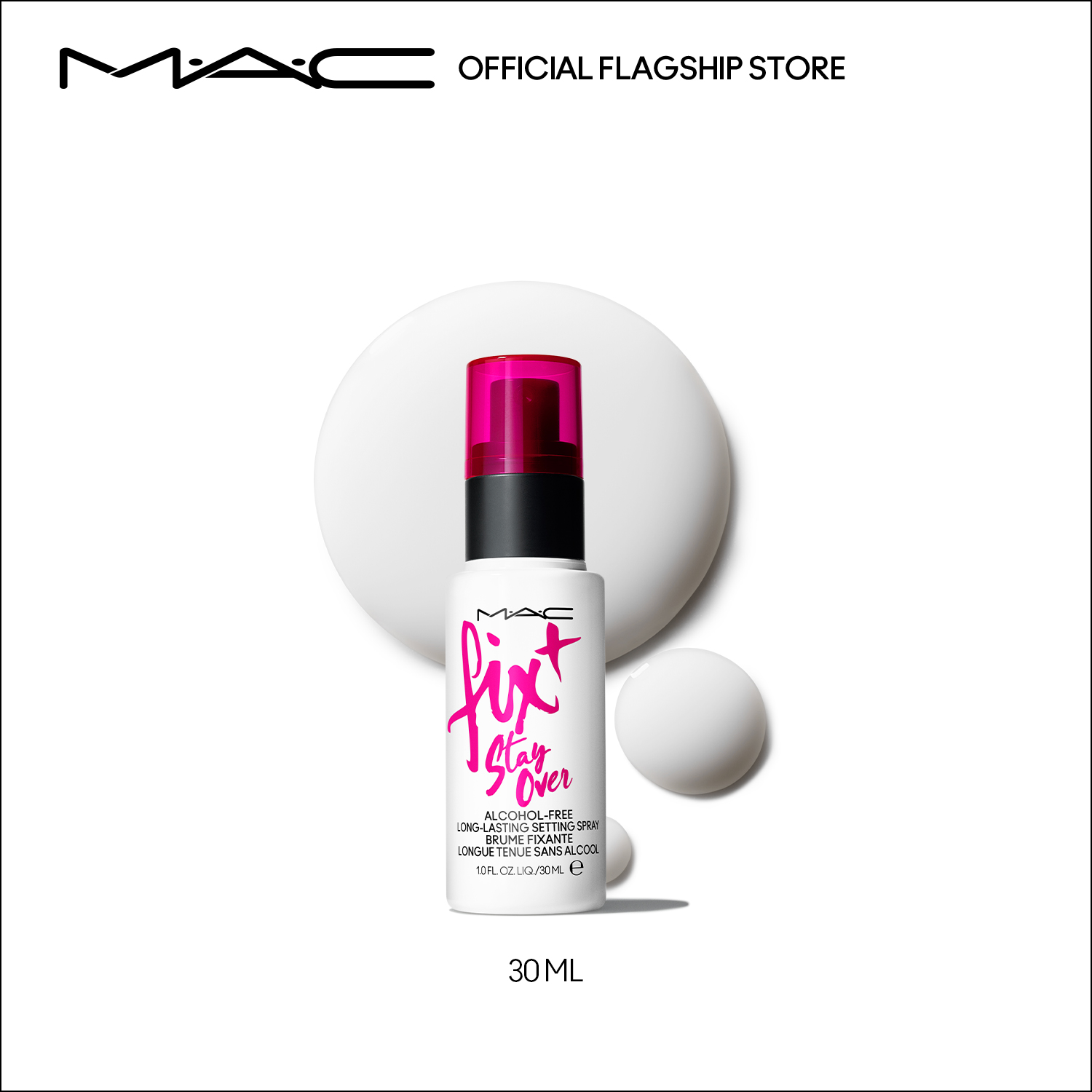 MAC Fix+ Stay Over - 30ml / Makeup Setting Spray, long-wearing, blue light protection, alcohol free, transfer resistant - Best seller setting spray makeup
