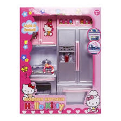 Bộ đồ chơi nhà bếp 2 ngăn dùng pin phát nhạc có đèn dành cho bé gái trên 2 tuổi thiết kế đẹp mắt (kèm pin), Do choi nha bep 2 ngan dung pin phat nhac co den danh cho be gai tren 2 tuoi, thiet ke dep mat