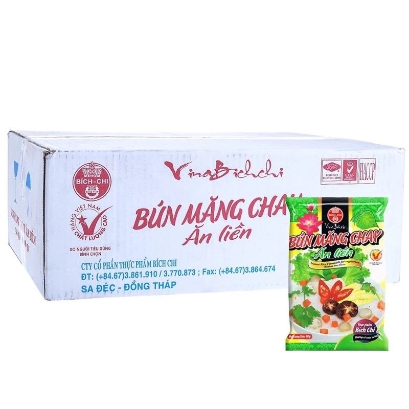 Bún Măng Chay Ăn Liền Bích Chi | Thùng 30 Gói