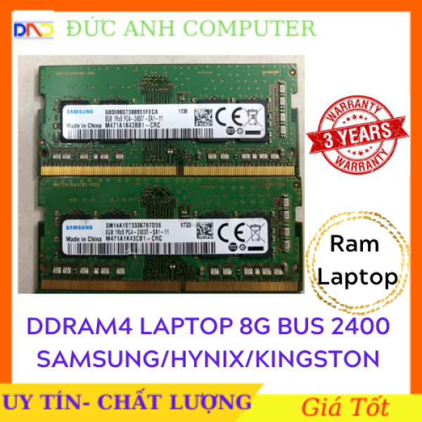 Bảng giá Ram DDR4 Laptop 8gb  bus  2400  ram zin máy đồng bộ siêu bên và ổn định bảo hành 3 năm 8g bus 2400 Laptop Note 8g Bus 2400 Phong Vũ