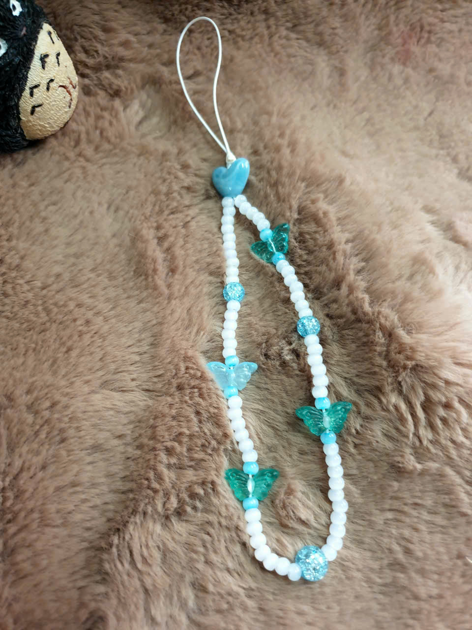 Handmade Bag Charm / Keychain / Phone Lanyard “Sky Dream”