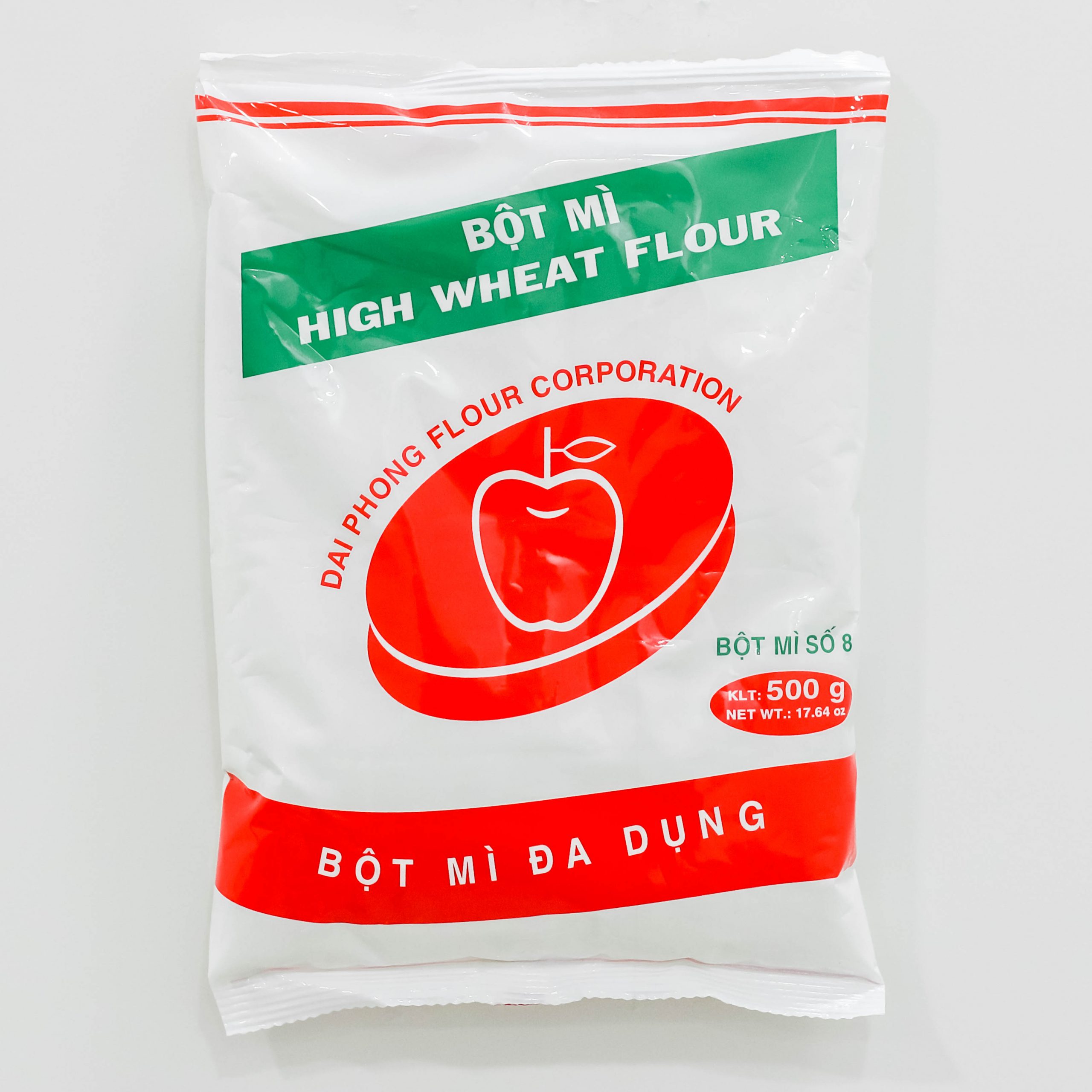 Bột mì đa dụng ( số 8) High Wheat Flour trái táo gói 500g