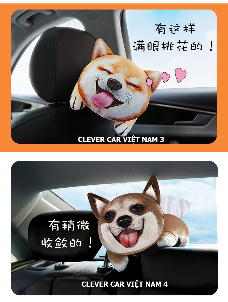 Hộp Đựng Khăn Giấy Hoạt Hình Thú Cưng