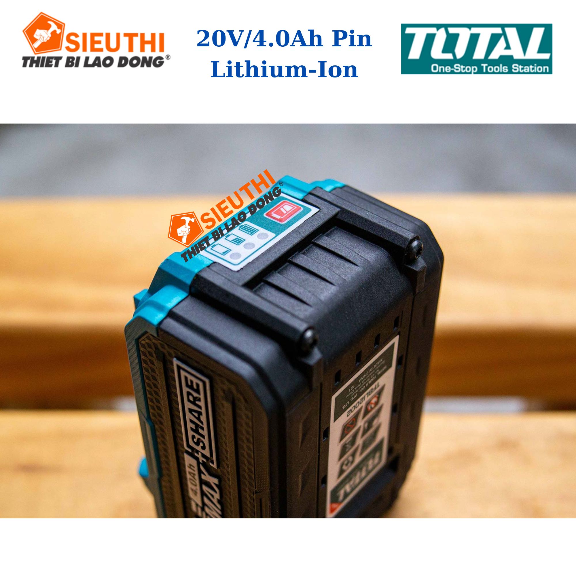 Pin Lithium - Ion Total TFBLI2002 Loại 20V/4.0Ah