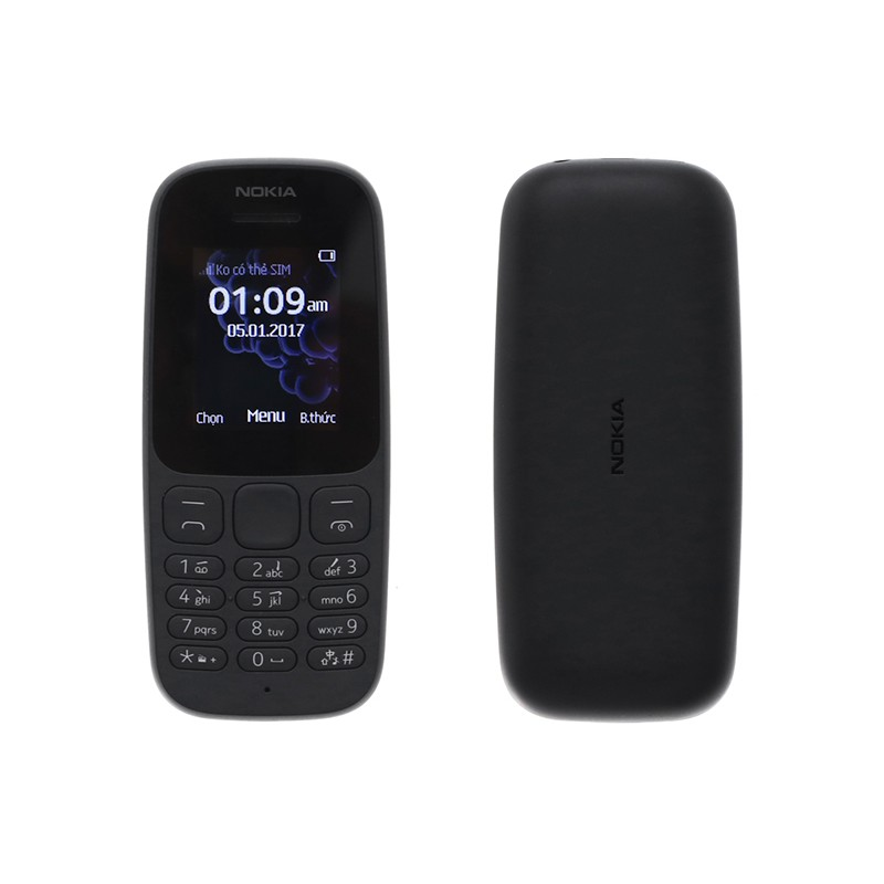 ĐIỆN THOẠI NOKIA 105 (2017) 2 SIM ZIN CHÍNH HÃNG